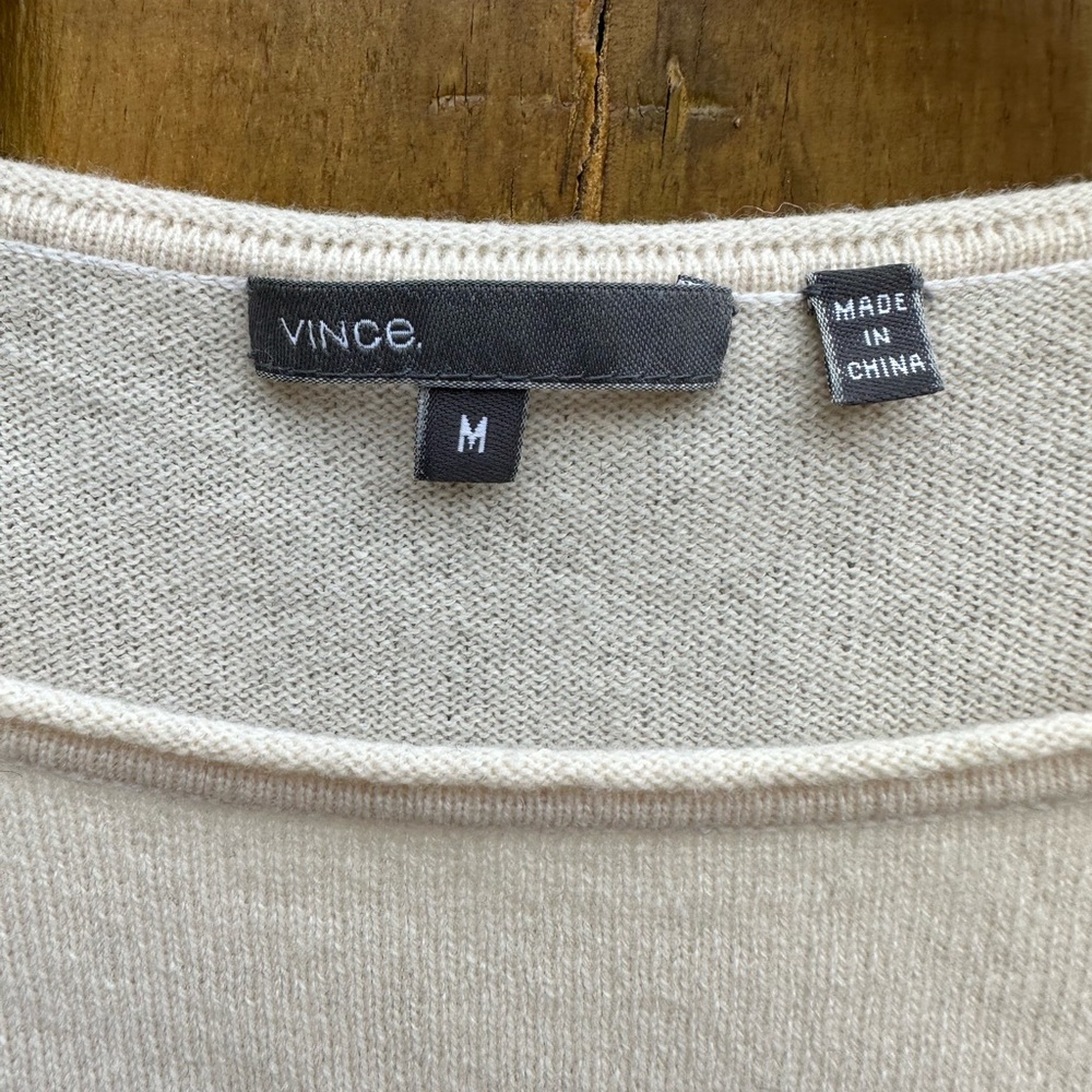 Vince Crewneck Wool Cashmere Sweater - Picture 4 of 5